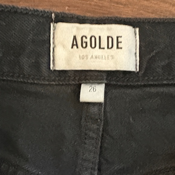 Agolde Vintage Black Straight Jeans - Picture 3 of 4